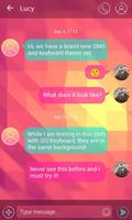 (FREE) GO SMS SIMPLE THEME تصوير الشاشة 1