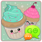 GO SMS Pro Sweet Cupcake Theme icône