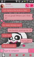 GO SMS Pro Panda Bear Theme पोस्टर