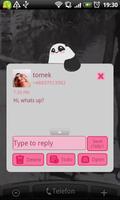 GO SMS Pro Panda Bear Theme capture d'écran 3