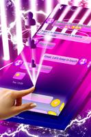 Pink Neon Gradient SMS Theme imagem de tela 3