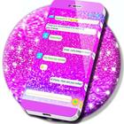 Pink Chunky Glitter SMS icône