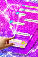 Pink Chunky Glitter SMS capture d'écran 3