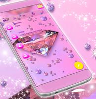 Pink Diamond Sms Theme capture d'écran 2