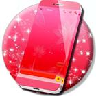 Pink Flower Line Art SMS 아이콘