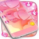 Pink Hearts SMS Theme icon