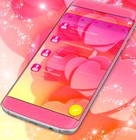 Pink Hearts SMS Theme screenshot 3