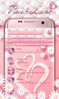 (FREE) GO SMS PINK LOVE THEME ポスター