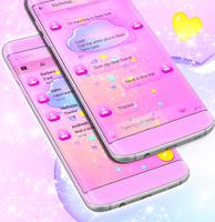 Cute Hearts SMS Theme Ekran Görüntüsü 1