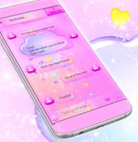 Cute Hearts SMS Theme Ekran Görüntüsü 3