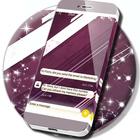 Purple Fabric SMS Theme icône