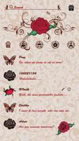 (FREE) GO SMS ROSE TATTOO THEME اسکرین شاٹ 1