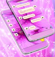 Rose Water Drops SMS Theme Screenshot 1