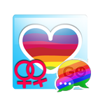 GO SMS Rainbow Theme Free 圖標