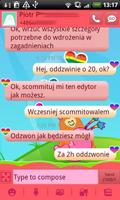 GO SMS Rainbow Theme Free capture d'écran 1