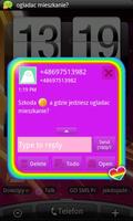 GO SMS Rainbow Theme Free capture d'écran 2