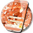 Rich Amber  Diamonds  SMS Theme APK