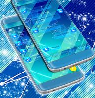 2017 Free Blue SMS Theme imagem de tela 1