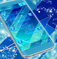 2017 Free Blue SMS Theme imagem de tela 3