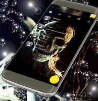 Thème 3D Skull SMS Affiche