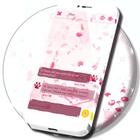Pink Pandas SMS Theme icono