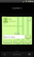 GO SMS Theme Candy Green capture d'écran 3