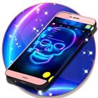 Neon SMS Skull Theme ikona