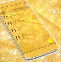 SMS Theme Gold captura de pantalla 2