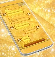 SMS Theme Gold تصوير الشاشة 3