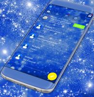 SMS Blue Tema captura de pantalla 3