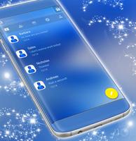 Tema de SMS Azul captura de pantalla 1