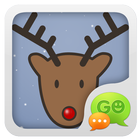 GO SMS Pro Xmas Moose Theme أيقونة