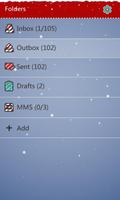 GO SMS Pro Xmas Moose Theme تصوير الشاشة 3