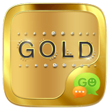 (FREE) GO SMS GOLD THEME آئیکن