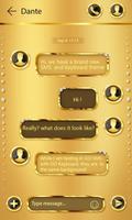 (FREE) GO SMS GOLD THEME captura de pantalla 2