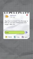(FREE) GO SMS KID DOODLE THEME تصوير الشاشة 3