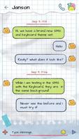 (FREE) GO SMS KID DOODLE THEME تصوير الشاشة 2