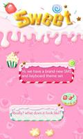 (FREE) GO SMS SWEET THEME постер