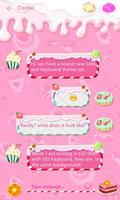 (FREE) GO SMS SWEET THEME скриншот 2