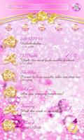 （FREE）GO SMS GOLDEN ROSE THEME Ekran Görüntüsü 1