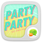 (FREE) GO SMS PARTYPARTY THEME ไอคอน