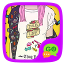 (FREE) GO SMS THUG GIRL THEME APK