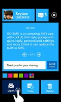 2 Schermata GO SMS PRO WP8 Popup ThemeEX