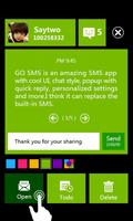 3 Schermata GO SMS PRO WP8 Popup ThemeEX