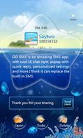 GO SMS Pro OceanStar Popup ThX الملصق