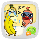 GO SMS Pro Bobo&Banana Sticker APK