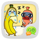 GO SMS Pro Bobo&Banana Sticker icône