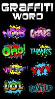 GO SMS GRAFFITI WORD STICKER Affiche