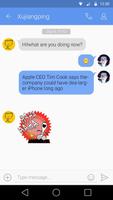 GO SMS PRO PEANUTS STICKER ảnh chụp màn hình 3