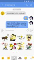 GO SMS PRO PEANUTS STICKER ảnh chụp màn hình 2
